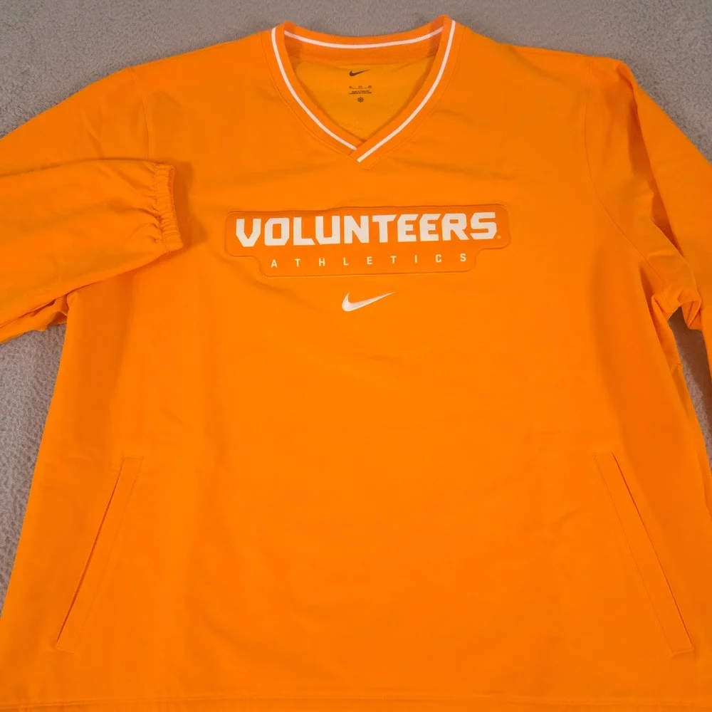 Nike Shirt Mens 3XL Windshirt Sideline Volunteers Athletics Pullover V-Neck NCAA